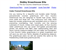 Tablet Screenshot of hobby-greenhouse.com